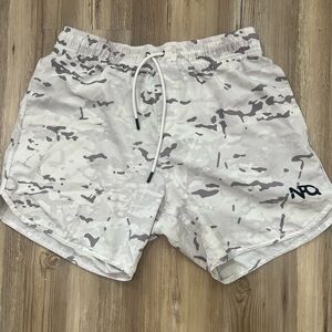 Men's Athletic Shorts in Arctic Camo (NeverF**kingQuit)